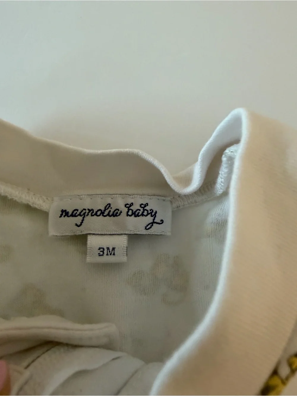 Magnolia Baby White Footed One-Piece Footie Pajama with Tiger Print